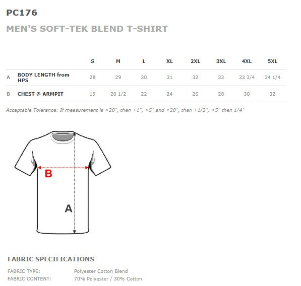 SC Soccer Block Style Cotton Fan Shirt