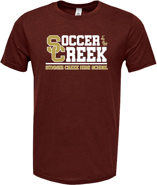 SC Soccer Block Style Cotton Fan Shirt