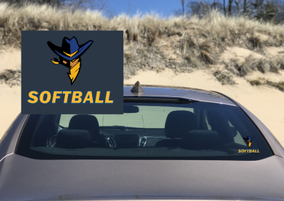 Plainsmen Softball Car Decal