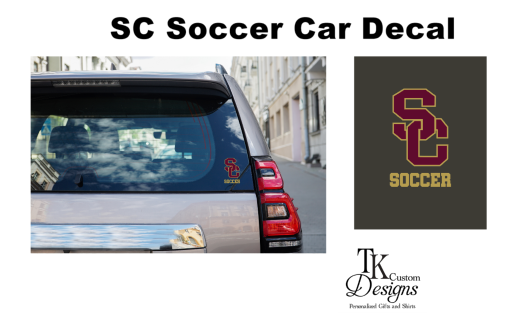 SC Soccer Car Decal