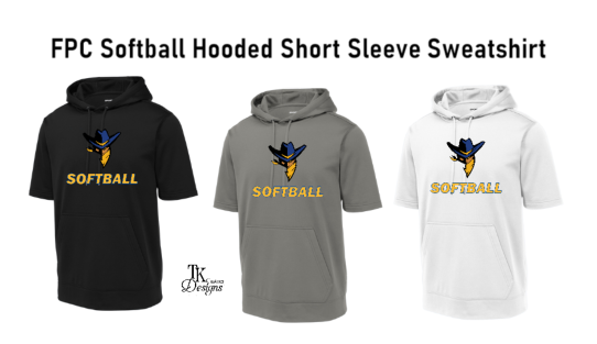FPC Softball Hooded Short Sleeve Sweatshirt