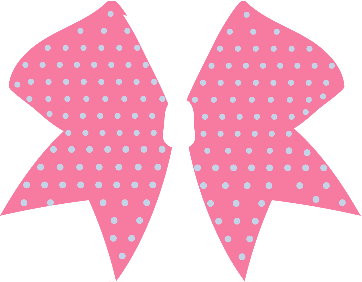 LH Pink Polka Dot Bow