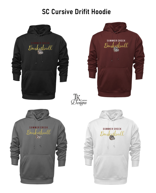 SC Cursive Basketball Drifit Hoodie