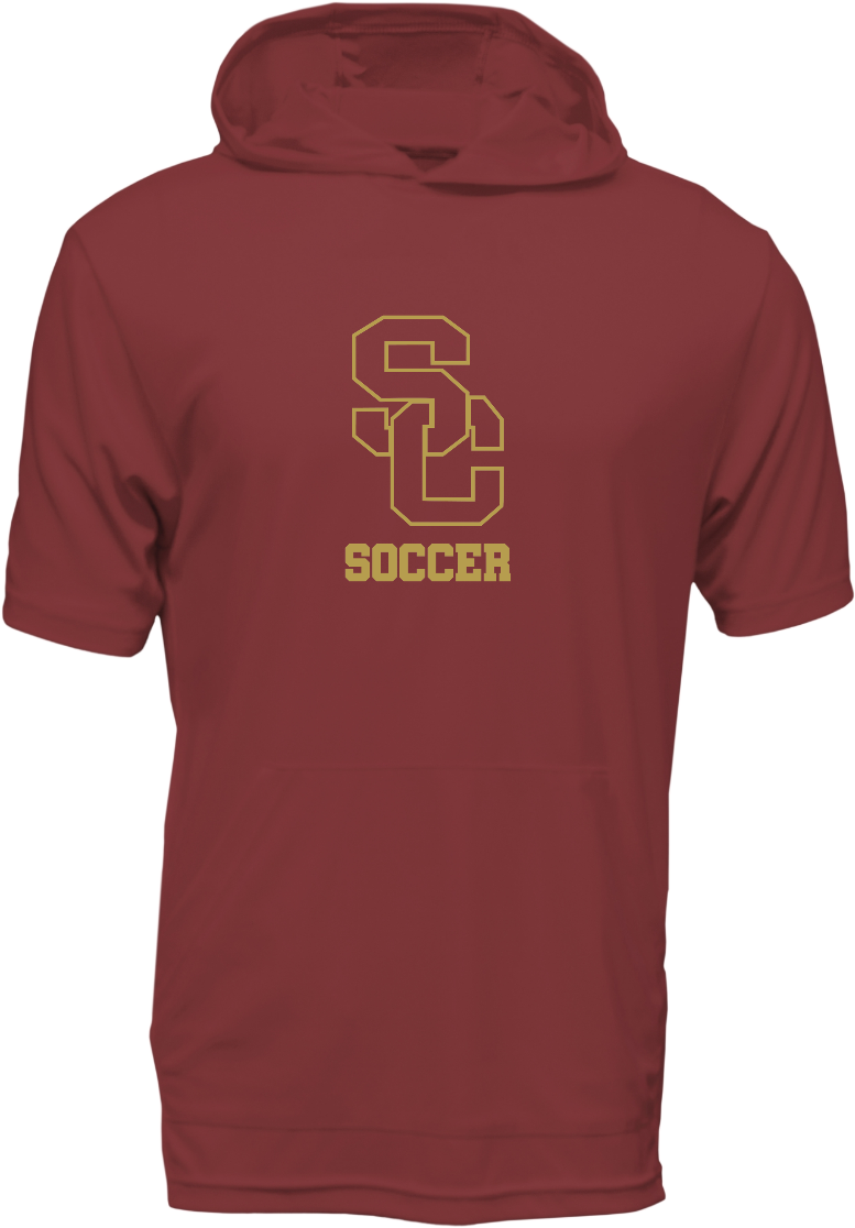 SC Soccer SS Hooded Drifit Shirt - Choice of Logo