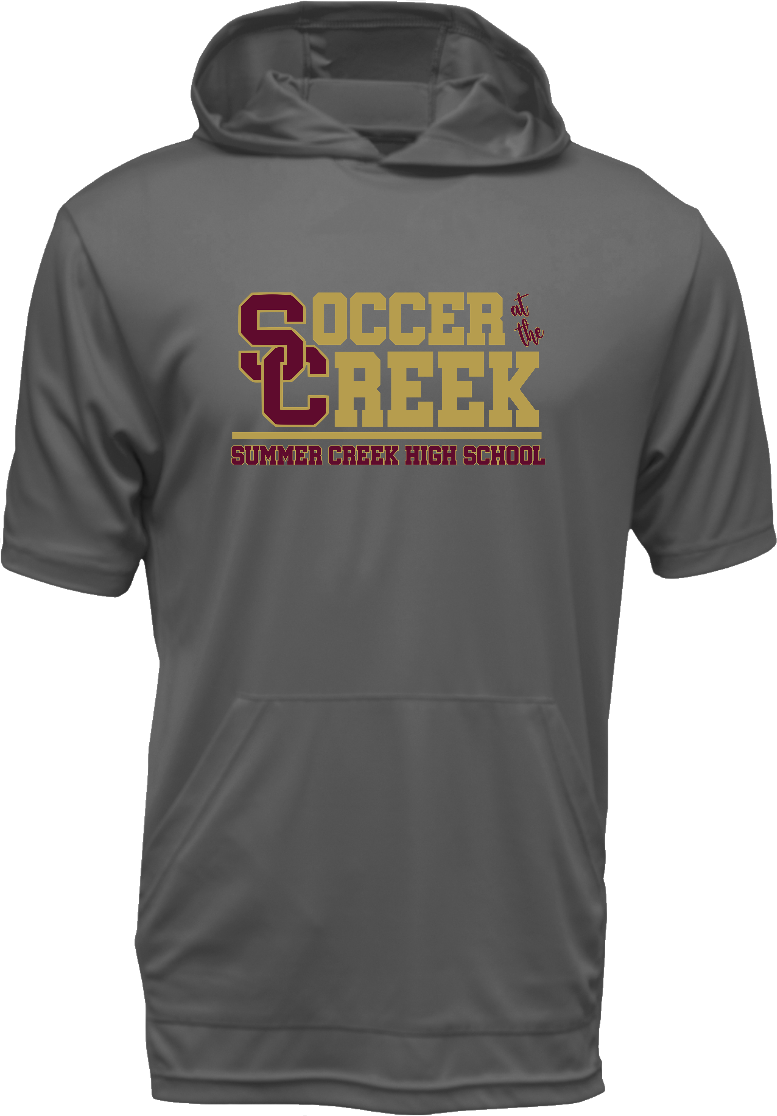 SC Soccer SS Hooded Drifit Shirt - Choice of Logo