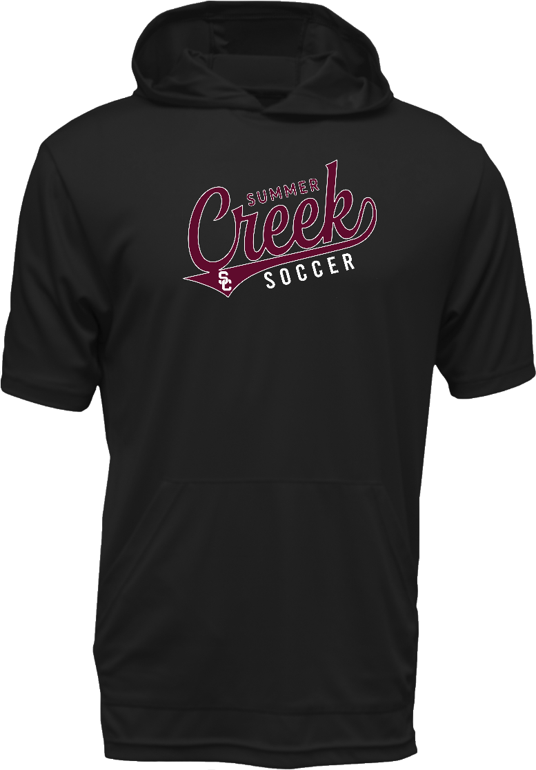 SC Soccer SS Hooded Drifit Shirt - Choice of Logo