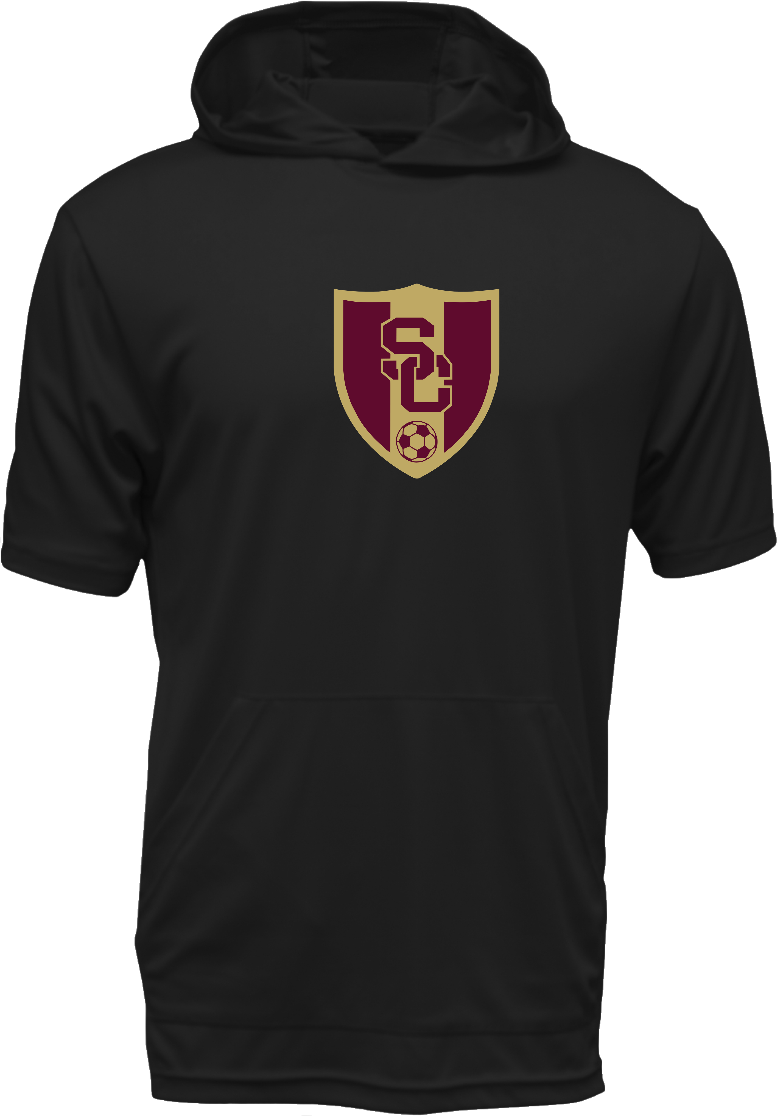 SC Soccer SS Hooded Drifit Shirt - Choice of Logo