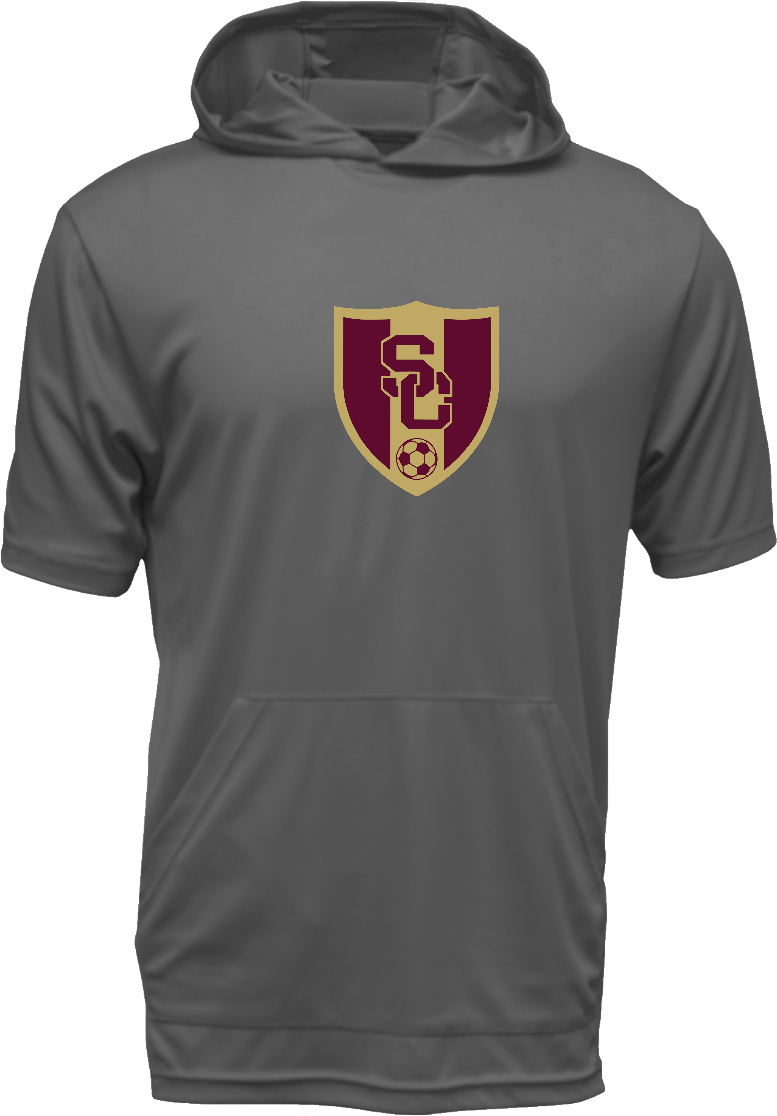 SC Soccer SS Hooded Drifit Shirt - Choice of Logo