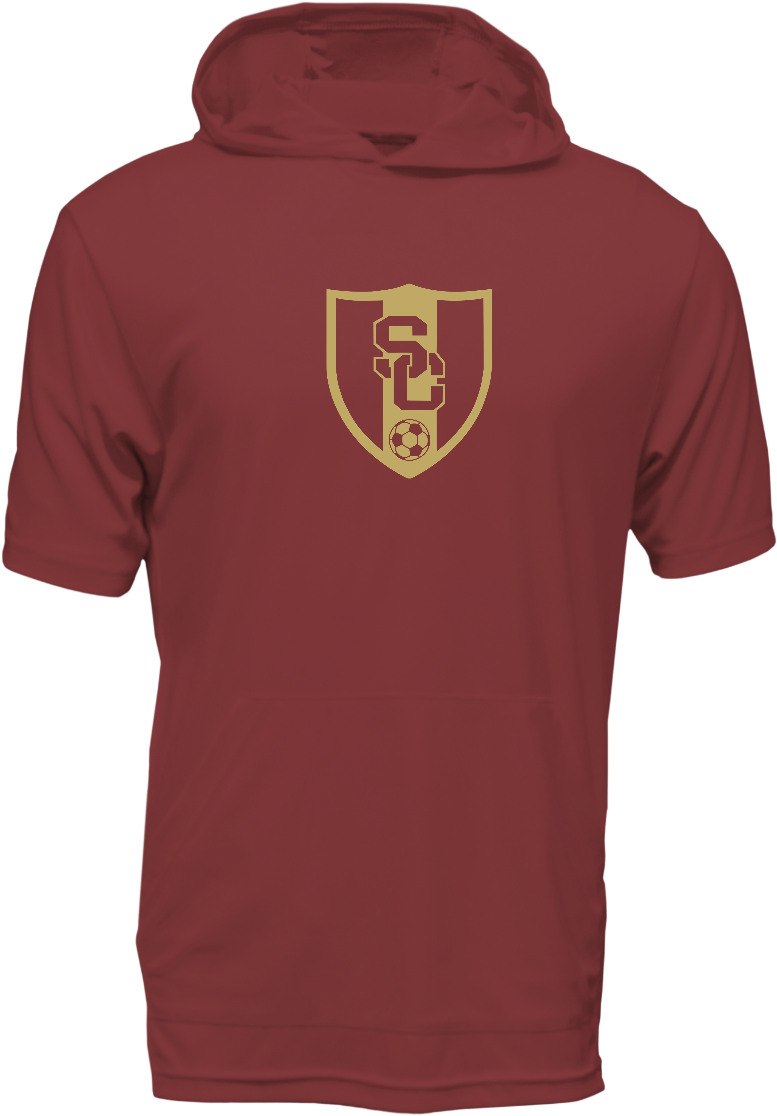 SC Soccer SS Hooded Drifit Shirt - Choice of Logo