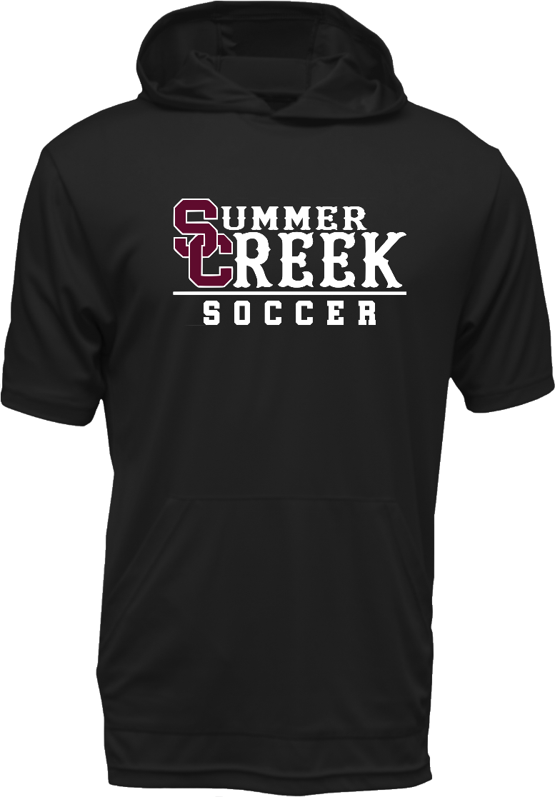 SC Soccer SS Hooded Drifit Shirt - Choice of Logo