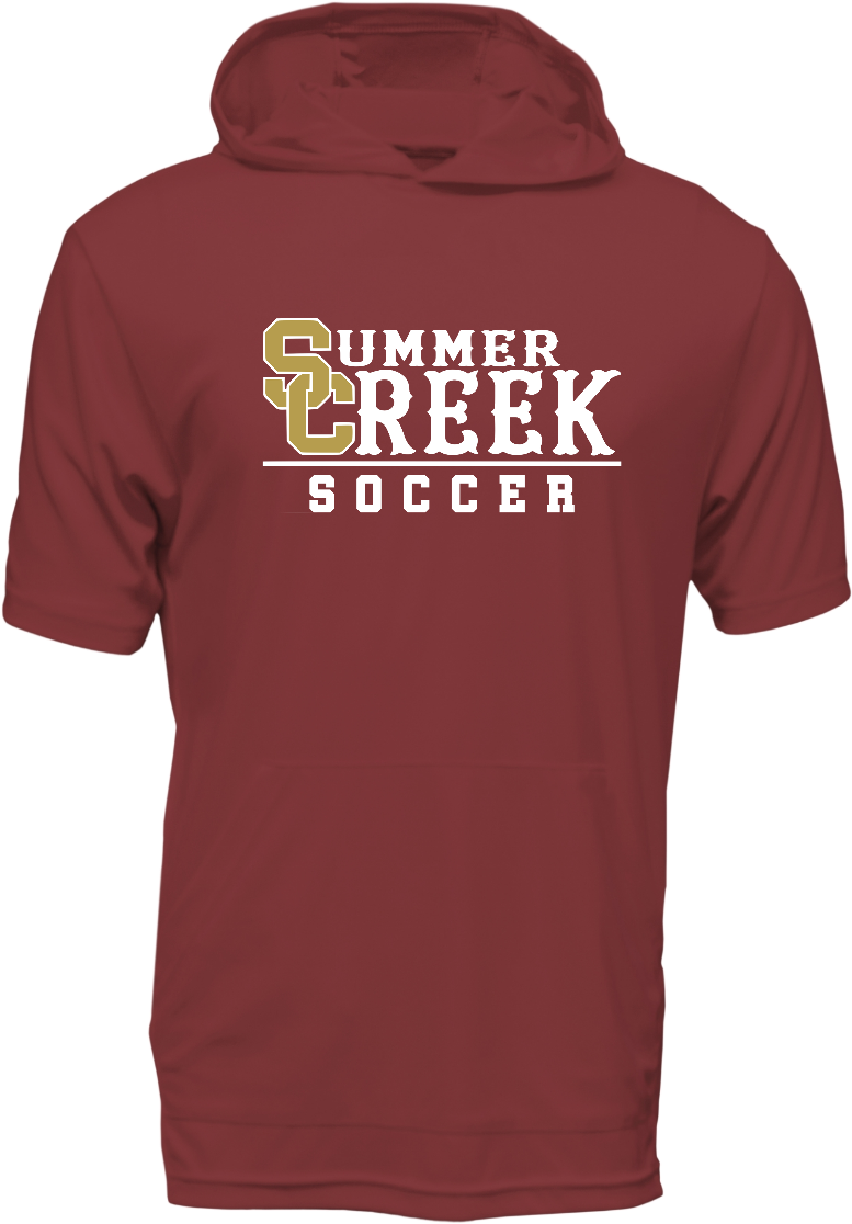SC Soccer SS Hooded Drifit Shirt - Choice of Logo