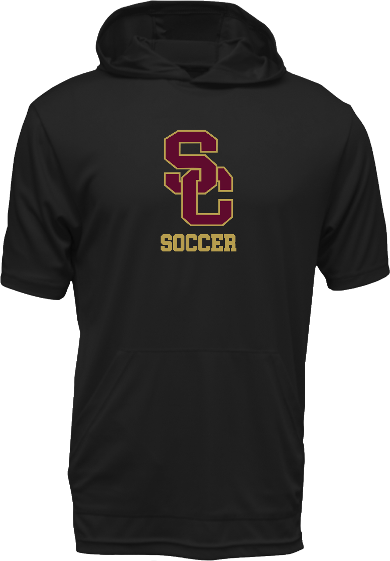 SC Soccer SS Hooded Drifit Shirt - Choice of Logo